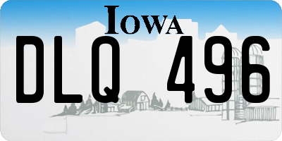 IA license plate DLQ496