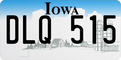 IA license plate DLQ515