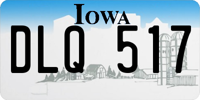 IA license plate DLQ517