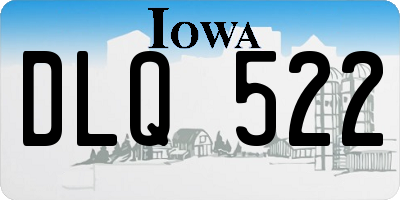IA license plate DLQ522
