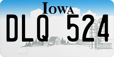 IA license plate DLQ524