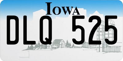 IA license plate DLQ525