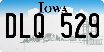 IA license plate DLQ529