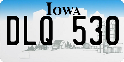 IA license plate DLQ530