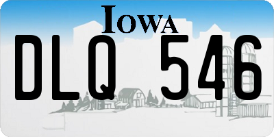 IA license plate DLQ546