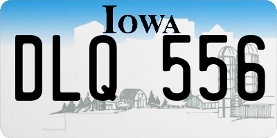 IA license plate DLQ556