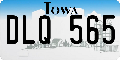 IA license plate DLQ565