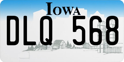 IA license plate DLQ568