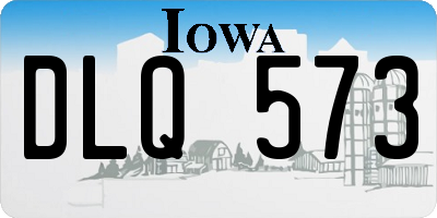 IA license plate DLQ573