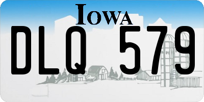 IA license plate DLQ579