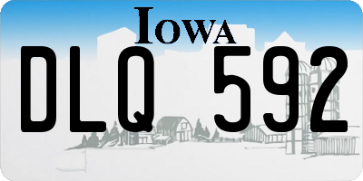 IA license plate DLQ592