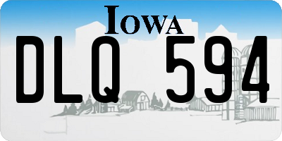 IA license plate DLQ594