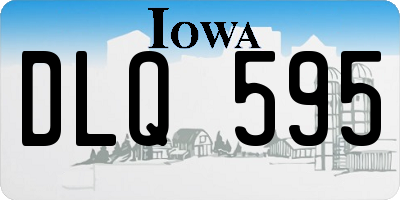 IA license plate DLQ595