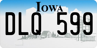IA license plate DLQ599