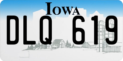 IA license plate DLQ619