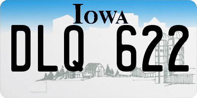 IA license plate DLQ622