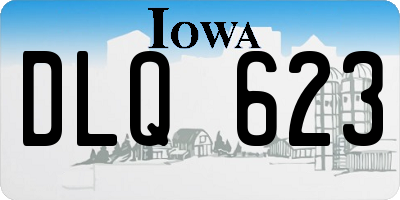 IA license plate DLQ623