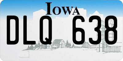 IA license plate DLQ638