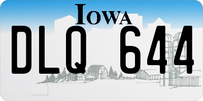 IA license plate DLQ644