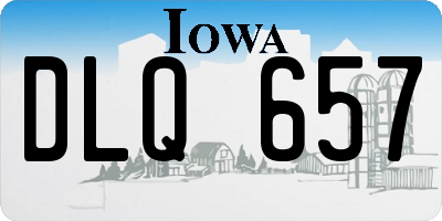 IA license plate DLQ657