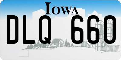 IA license plate DLQ660
