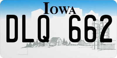 IA license plate DLQ662