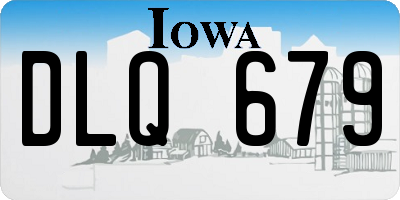 IA license plate DLQ679