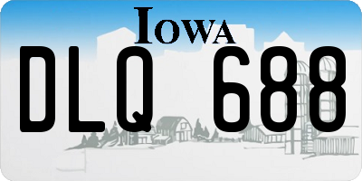 IA license plate DLQ688