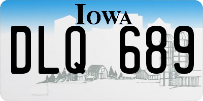 IA license plate DLQ689