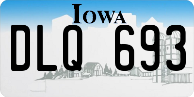 IA license plate DLQ693