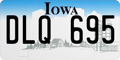 IA license plate DLQ695