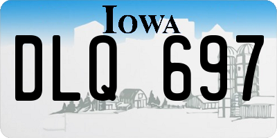 IA license plate DLQ697