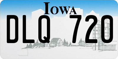 IA license plate DLQ720