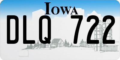 IA license plate DLQ722