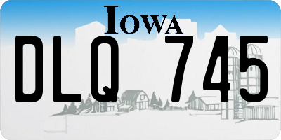 IA license plate DLQ745
