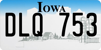 IA license plate DLQ753