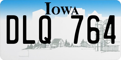 IA license plate DLQ764