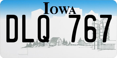 IA license plate DLQ767