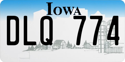 IA license plate DLQ774