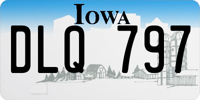 IA license plate DLQ797