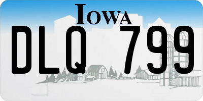 IA license plate DLQ799