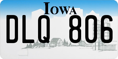 IA license plate DLQ806