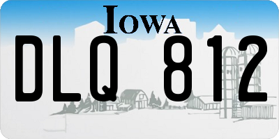 IA license plate DLQ812