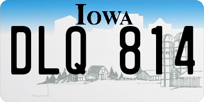 IA license plate DLQ814