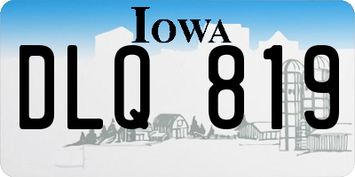 IA license plate DLQ819