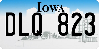 IA license plate DLQ823