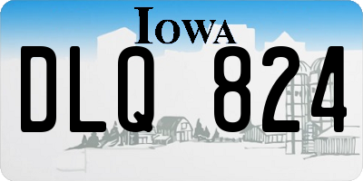 IA license plate DLQ824