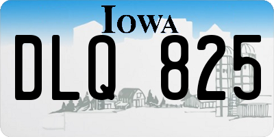 IA license plate DLQ825