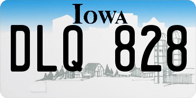 IA license plate DLQ828