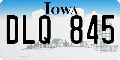 IA license plate DLQ845